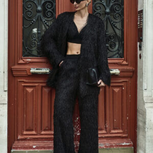 TP9191 Jacket Sleeveless Top Pants Set