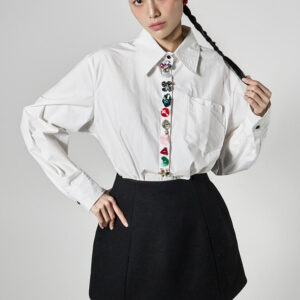 S838 Jewelry Button Shirts