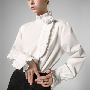 B3167 Corsage Frill Blouse