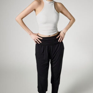 E4141 Halter Cap Sleeveless Top