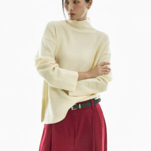 E4085 High-Neck Overfit Knit