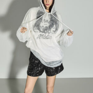 E4097 Lace Hooded Top