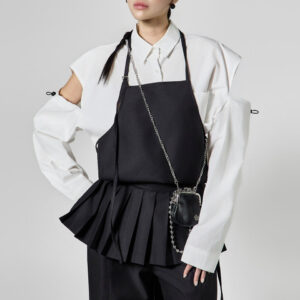 E4119 Pleated Apron Top