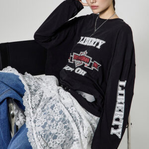 E4125 Lettering Long Top