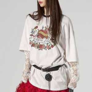 E4134 Lace Layered Top