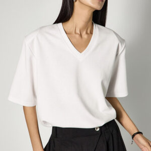 E4156 V-Neck Padded Top