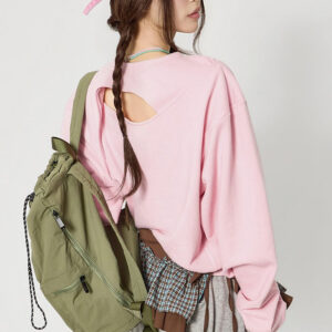 E4170 Cutout Two-Way Sweatshirts