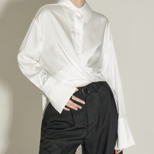 B2882 Satin Twist Blouse