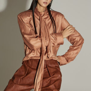 B3135 Blouse with Scarf