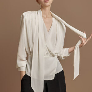 B3139 Strap Shirring Blouse