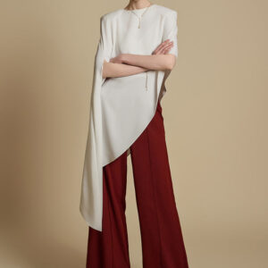 B9189 Asymmetric Blouse