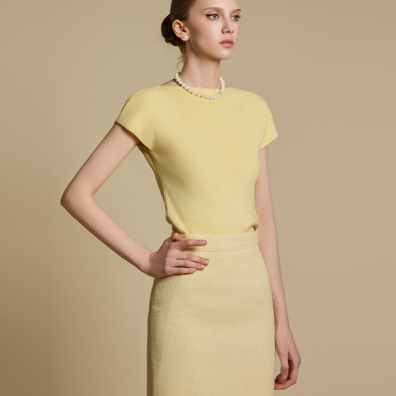 A3783 Cap Sleeve Knit - Image 2