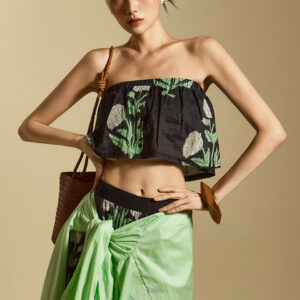 E3850 Floral  Tube Top