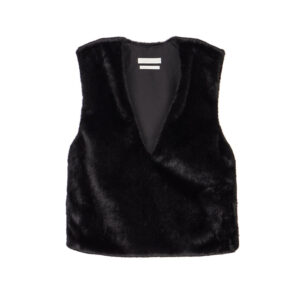 E4028 Fur Vest Top