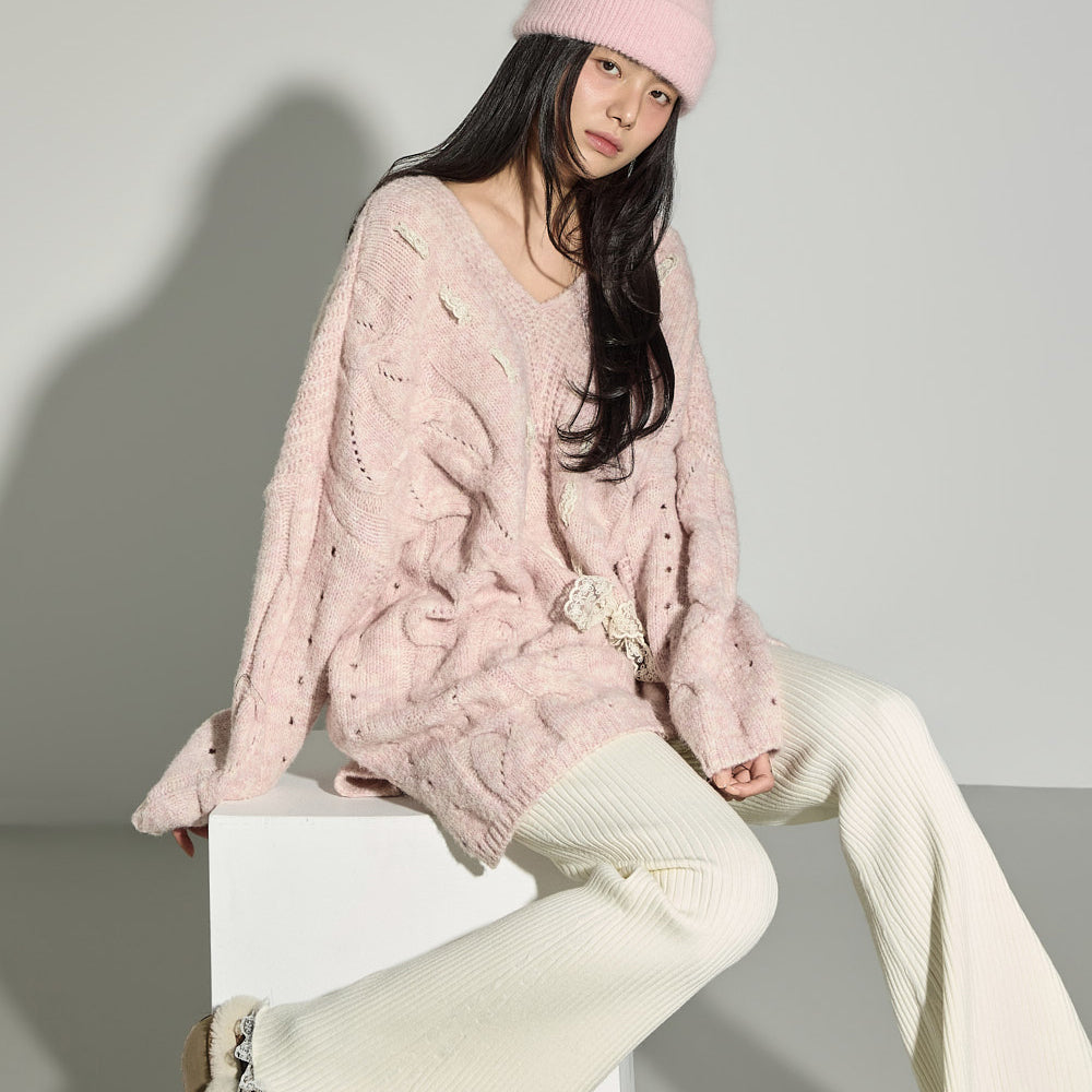 E4090 Cable Long Knit - Image 2