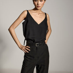 E9032 V-neck Sleeveless top