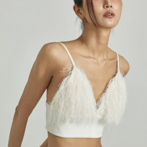 E9037 Fluffy Shaggy Sleeveless Top