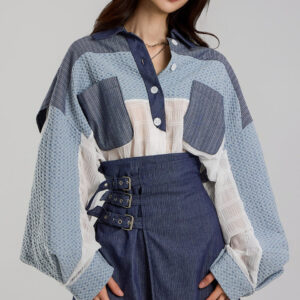 S731 Denim String Shirt