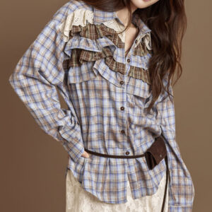 S796 Frill Check Shirts