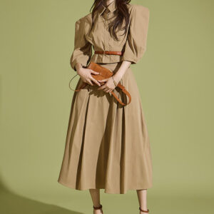 TP1927 Puff Sleeve Shirt and Skirt Set
