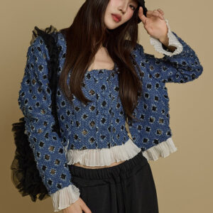 TP2093 Denim Jacket and Bustier Set