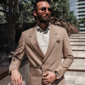 Casual Suit - Dark Beige