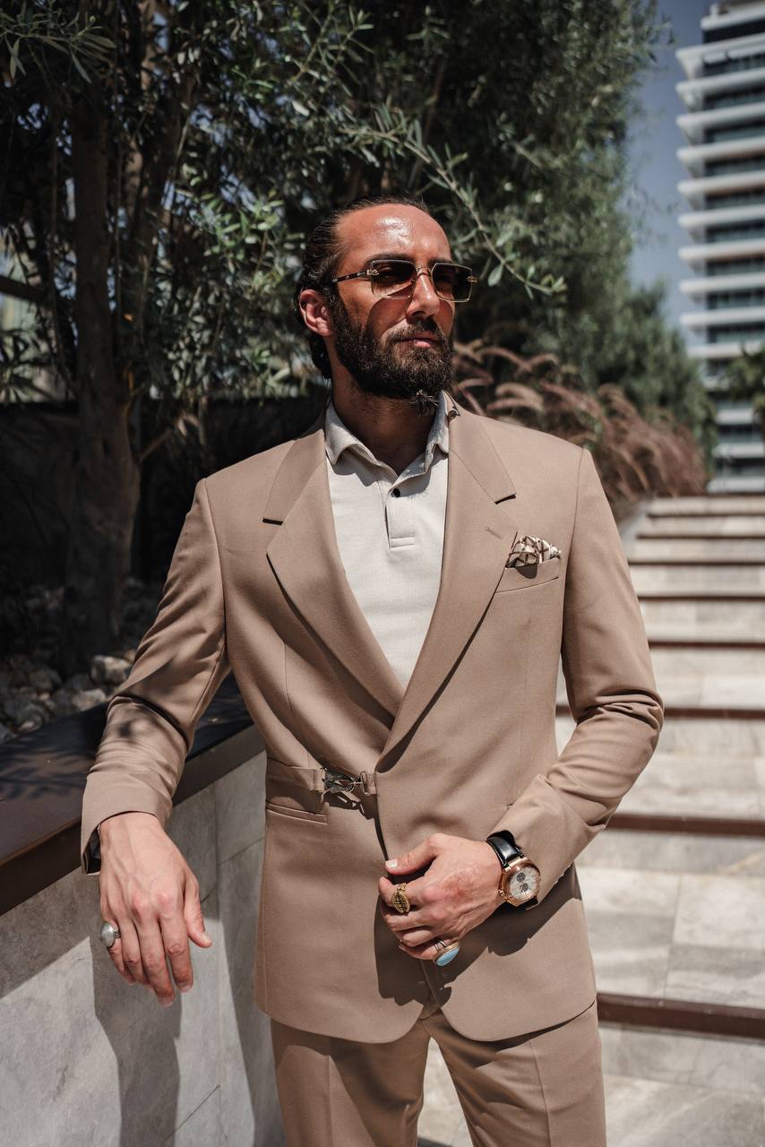 Casual Suit - Dark Beige