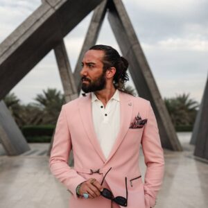 Casual Statement Suit - Pink